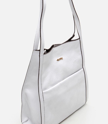 Kadın Deri Beyaz Omuz Çantası