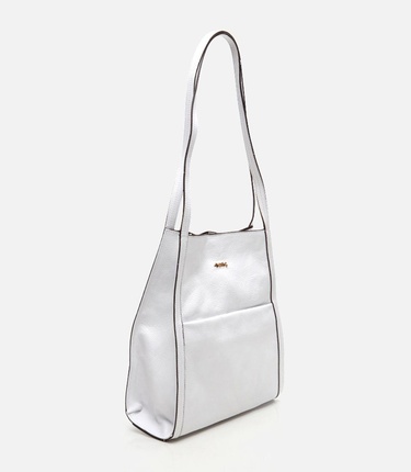  Kadın Deri Beyaz Omuz Çantası