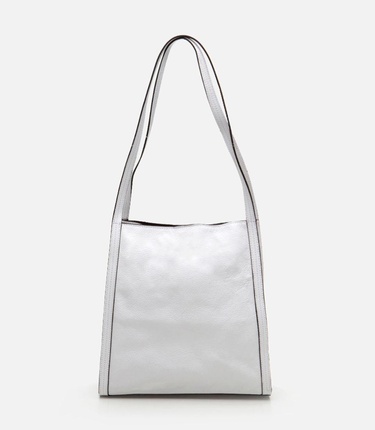  Kadın Deri Beyaz Omuz Çantası