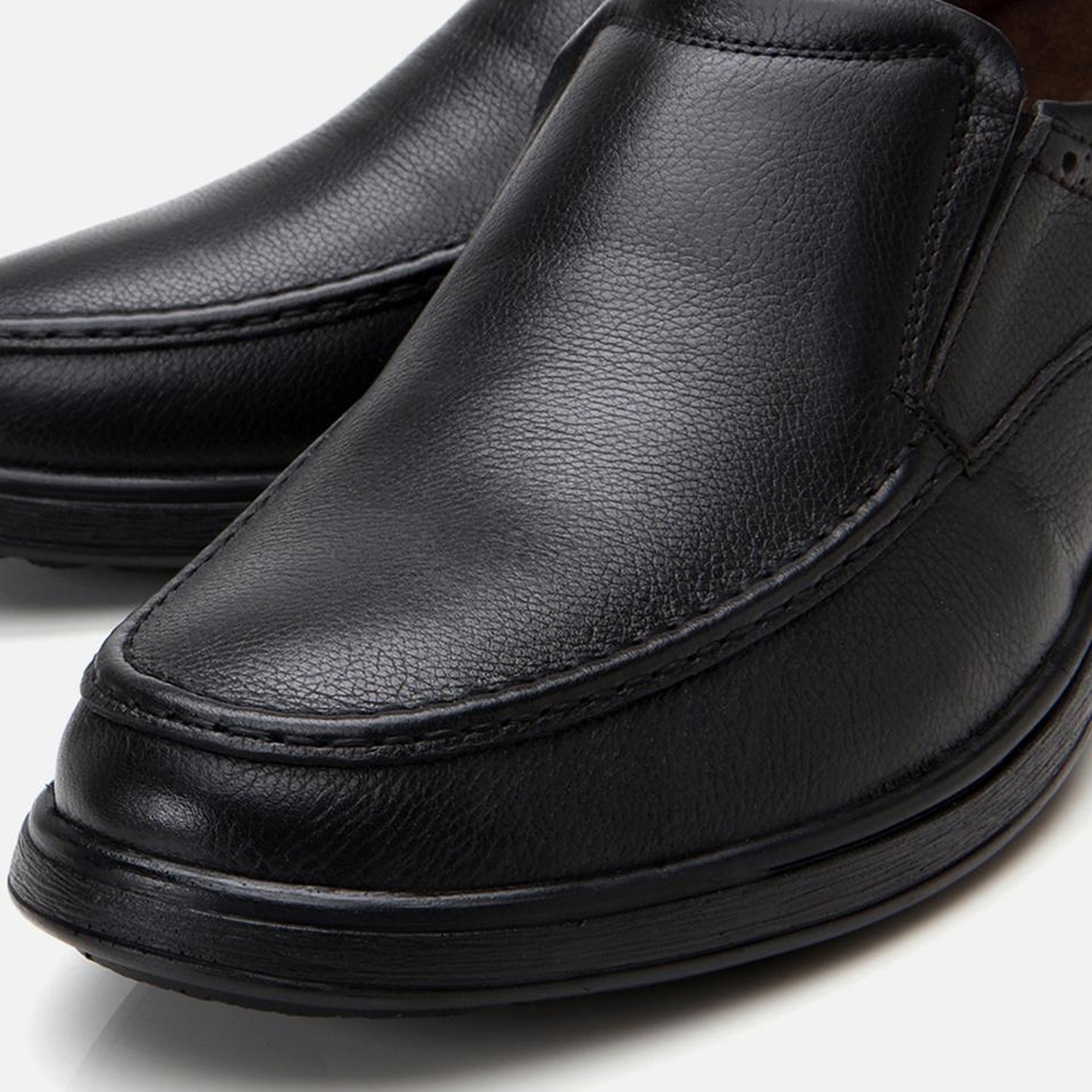 Erkek Deri Siyah Rahat Günlük Ayakkabı