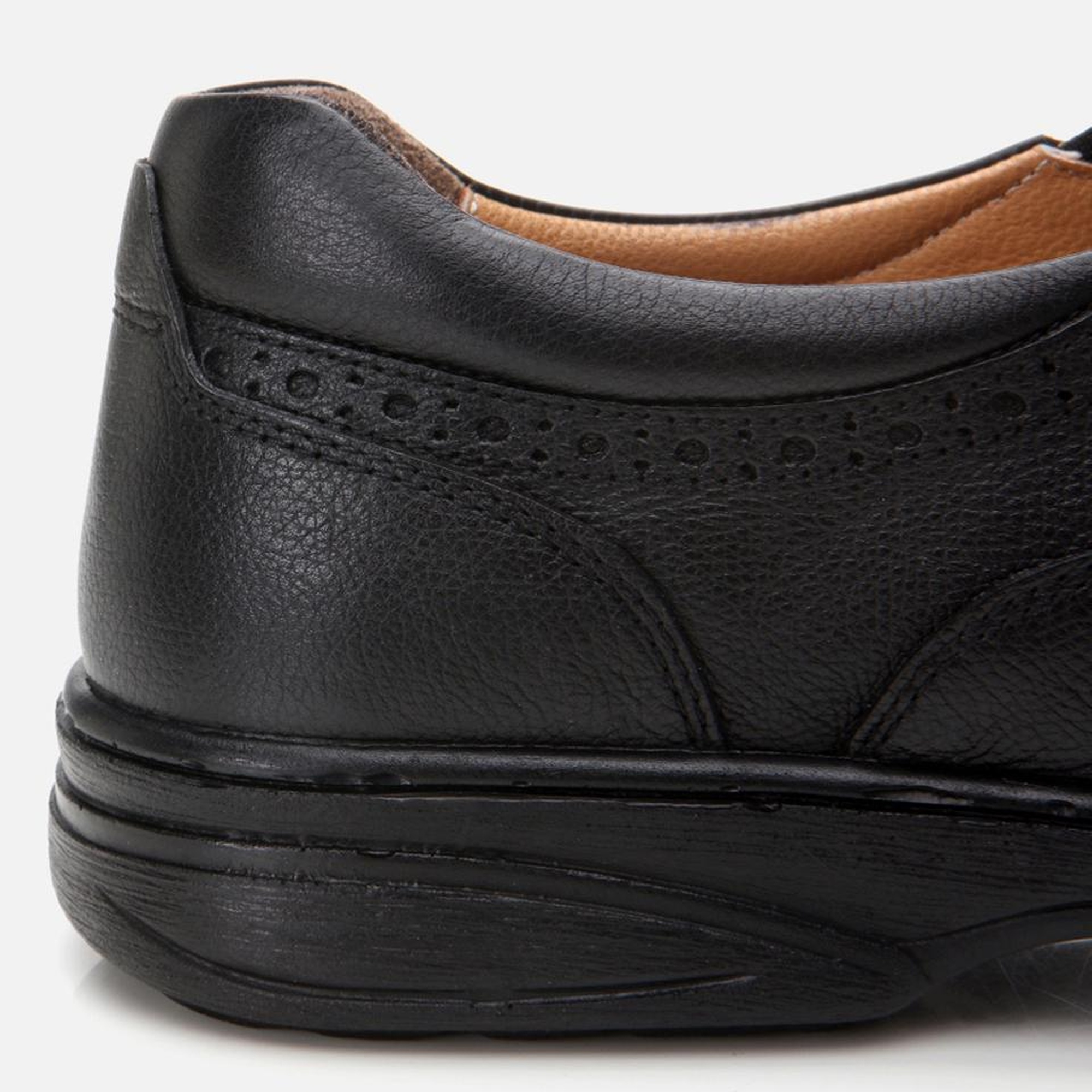 Erkek Deri Siyah Rahat Günlük Ayakkabı