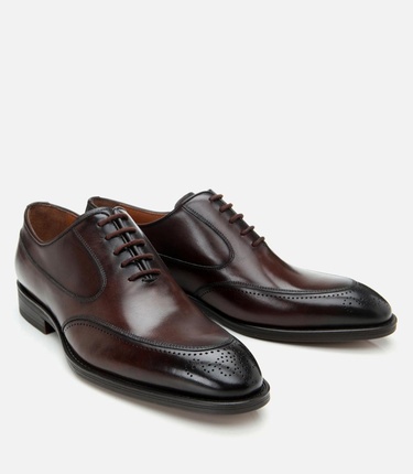  Erkek Deri Kahverengi Klasik Şık Ayakkabı