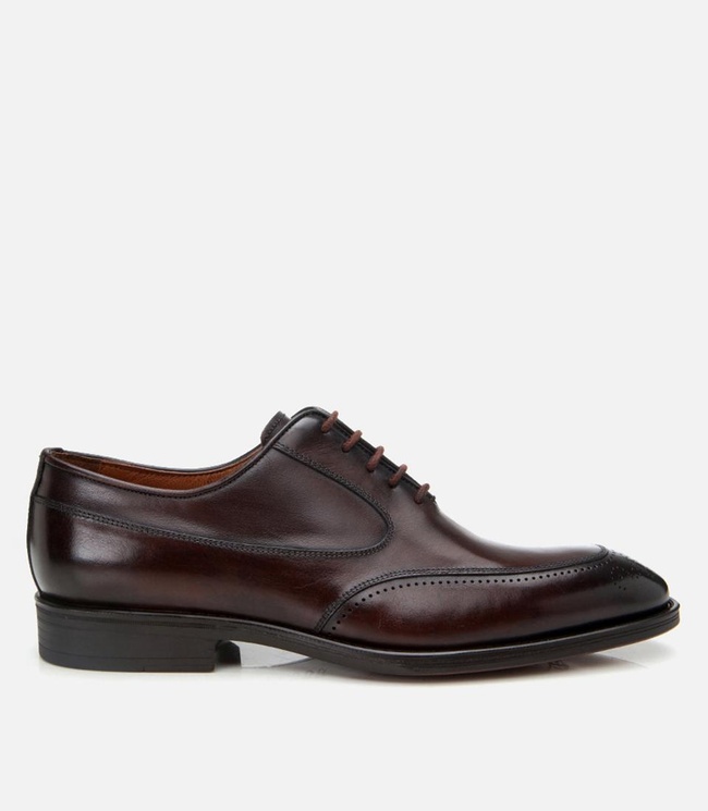  Erkek Deri Kahverengi Klasik Şık Ayakkabı