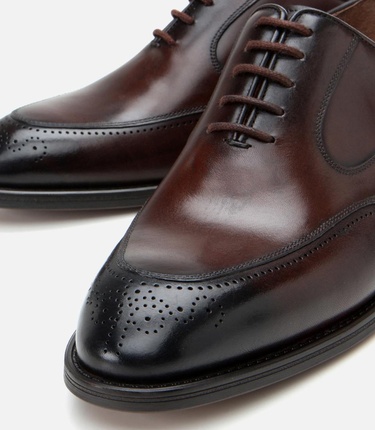  Erkek Deri Kahverengi Klasik Şık Ayakkabı