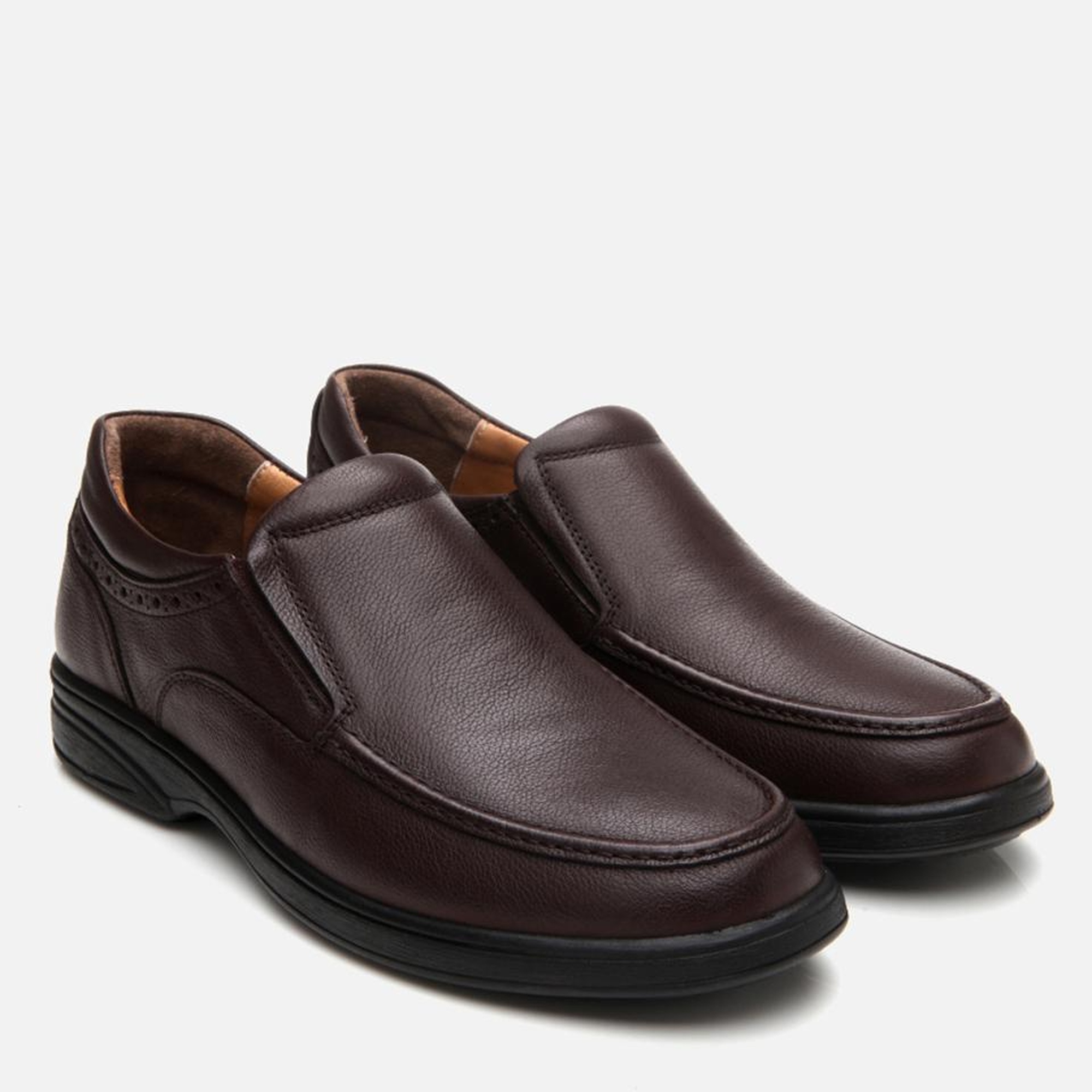 Erkek Deri Kahverengi Rahat Günlük Ayakkabı