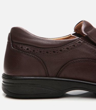  Erkek Deri Kahverengi Rahat Günlük Ayakkabı