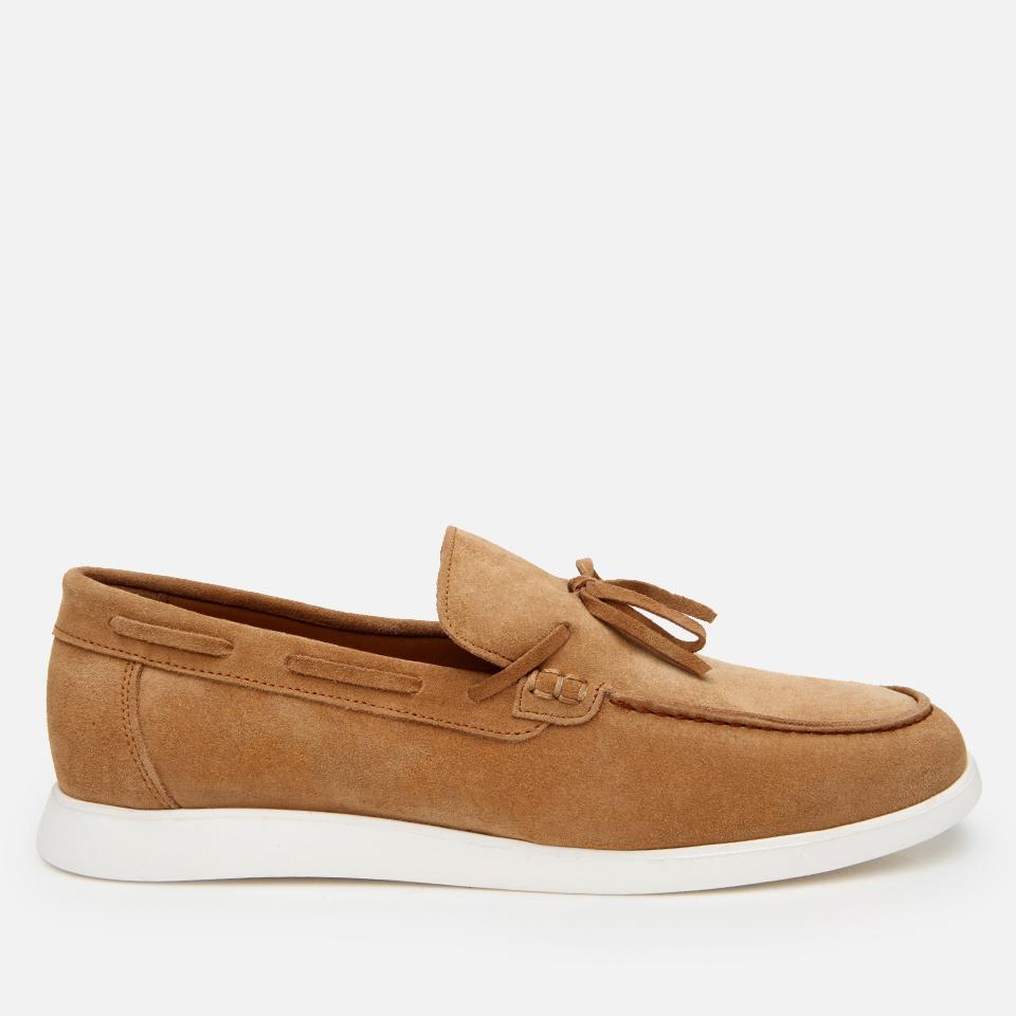 Erkek Süet Deri Taba Bağcıklı Loafer