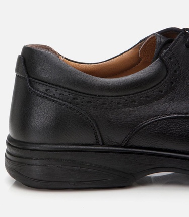  Erkek Deri Siyah Rahat Günlük Ayakkabı