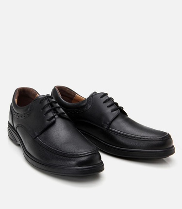  Erkek Deri Siyah Rahat Günlük Ayakkabı