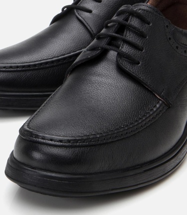  Erkek Deri Siyah Rahat Günlük Ayakkabı