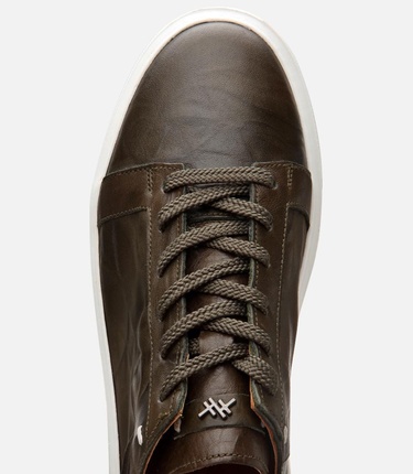  Erkek Deri Haki Hafif Tabanlı Spor Ayakkabı