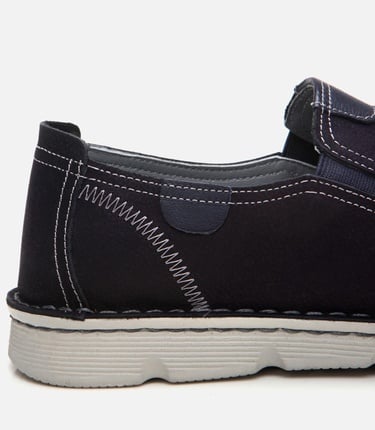  Erkek Nubuk Deri Lacivert Ultra Hafif Tabanlı Günlük Ayakkabı