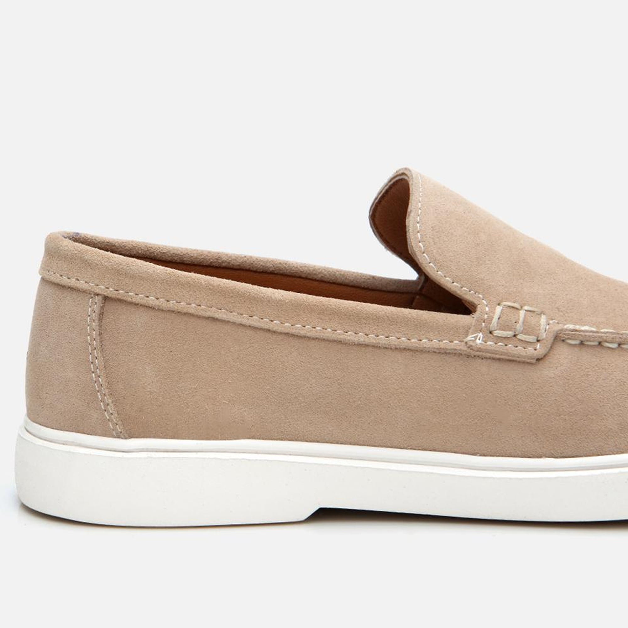 Erkek Süet Deri Bej Günlük Loafer