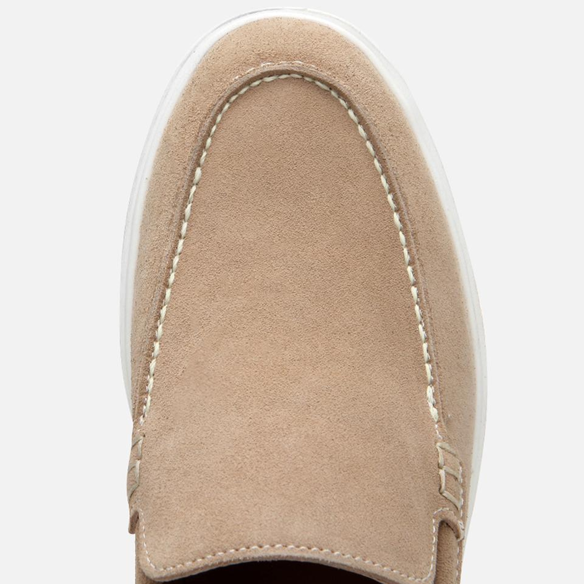 Erkek Süet Deri Bej Günlük Loafer