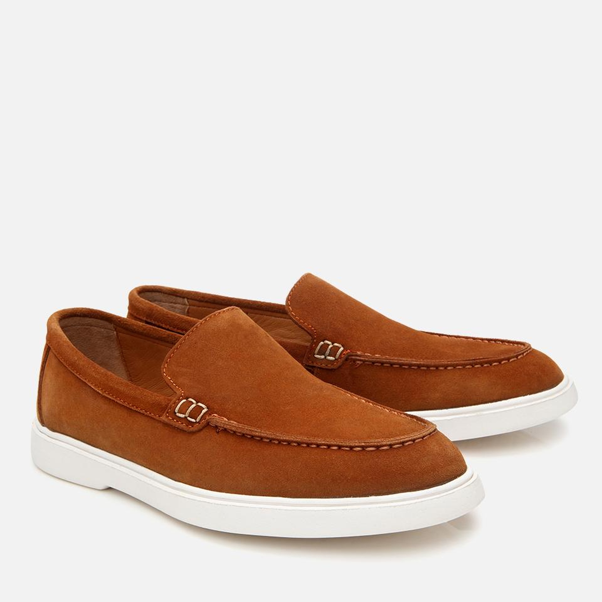 Erkek Süet Deri Taba Günlük Loafer