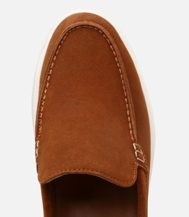  Erkek Süet Deri Taba Günlük Loafer