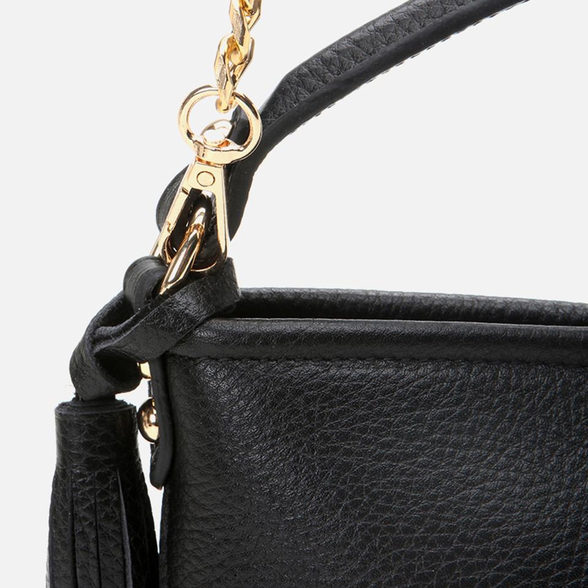 Kadın Deri Siyah Mini (Çapraz) Çanta