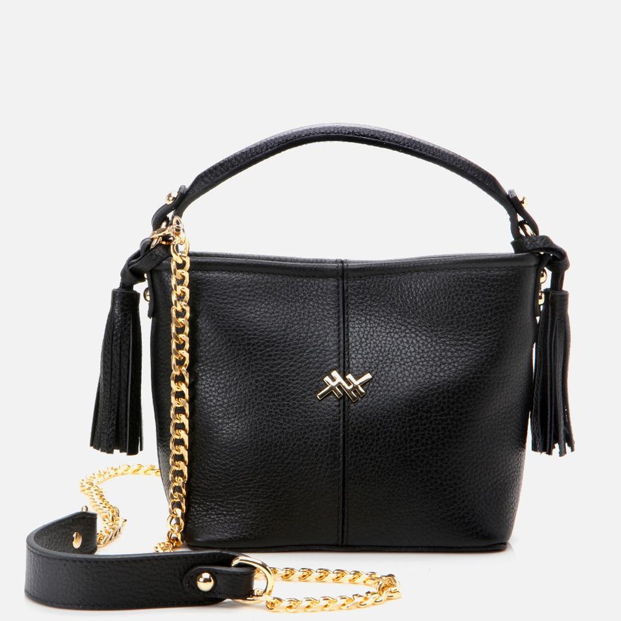 Kadın Deri Siyah Mini (Çapraz) Çanta