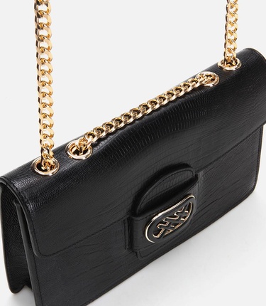  Kadın Deri Siyah Omuz Çantası