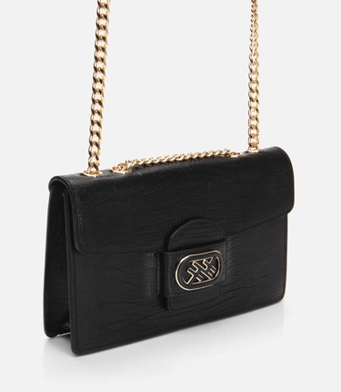  Kadın Deri Siyah Omuz Çantası