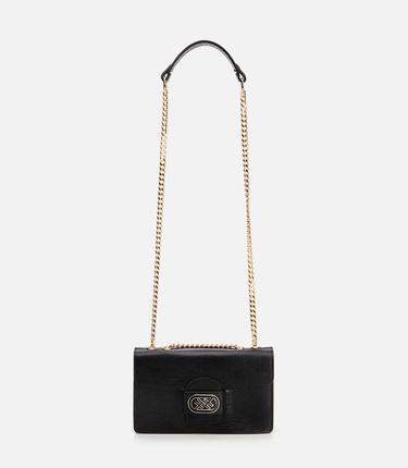  Kadın Deri Siyah Omuz Çantası