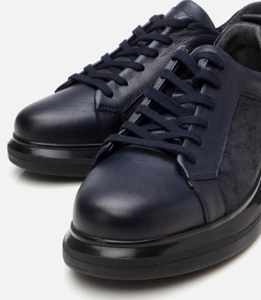  Erkek Deri Lacivert Spor Ayakkabı