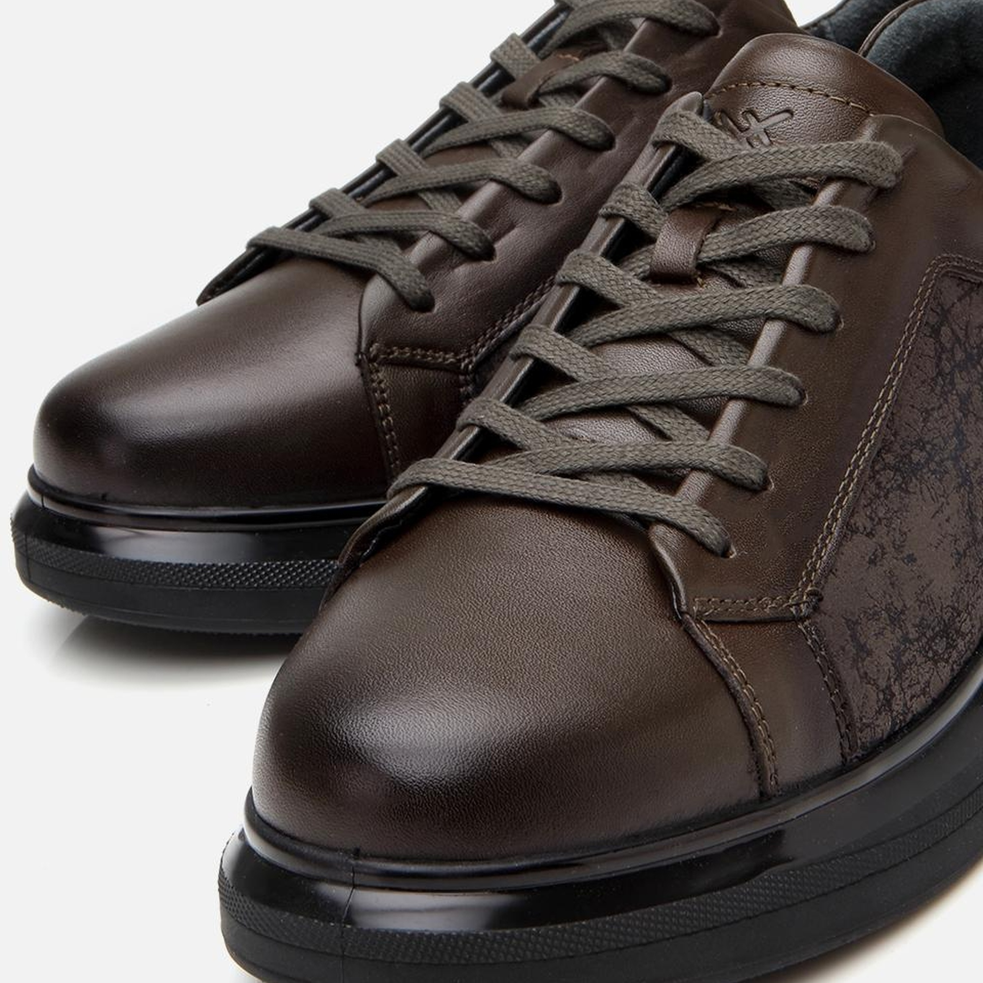 Erkek Deri Haki Spor Ayakkabı