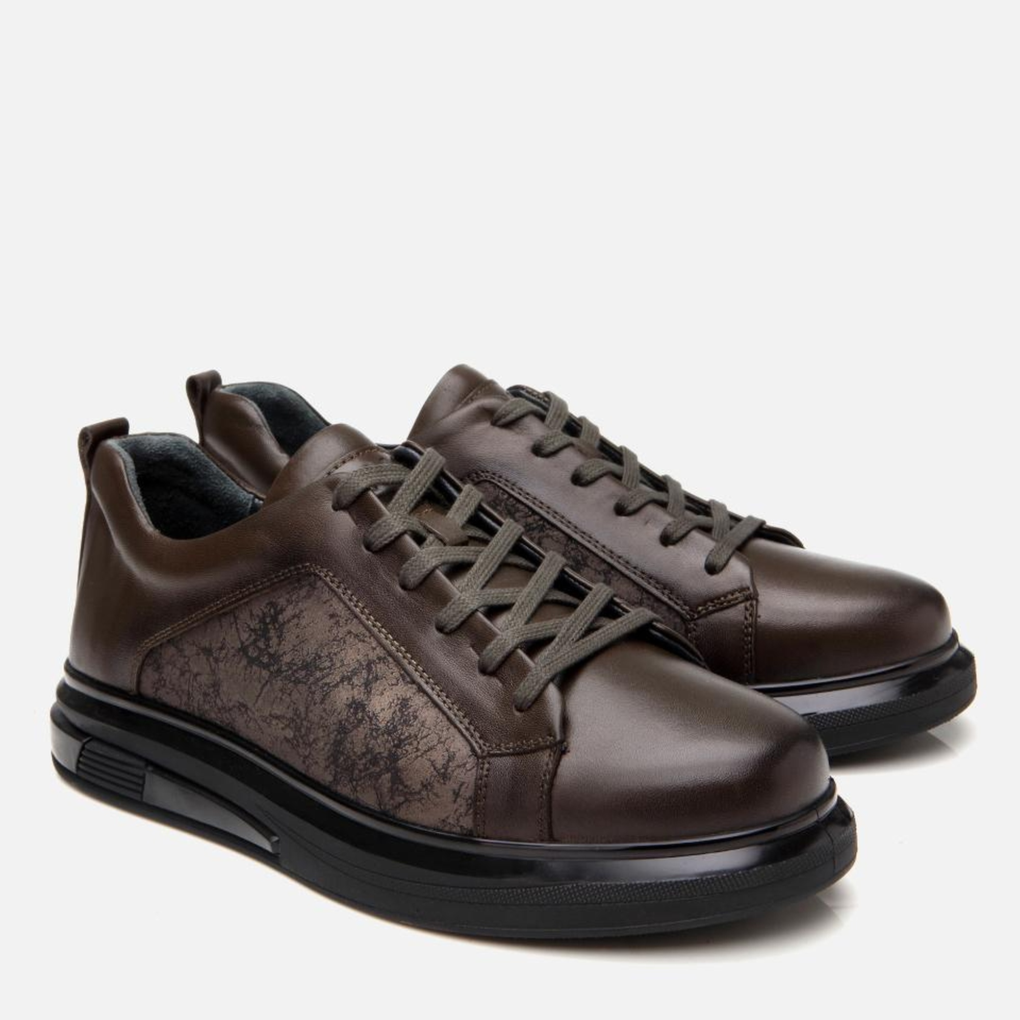 Erkek Deri Haki Spor Ayakkabı