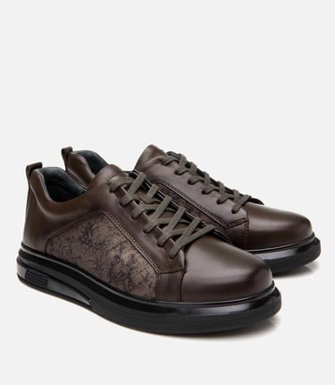  Erkek Deri Haki Spor Ayakkabı