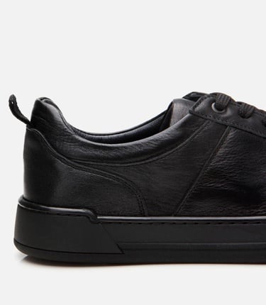  Erkek Deri Siyah Spor Ayakkabı