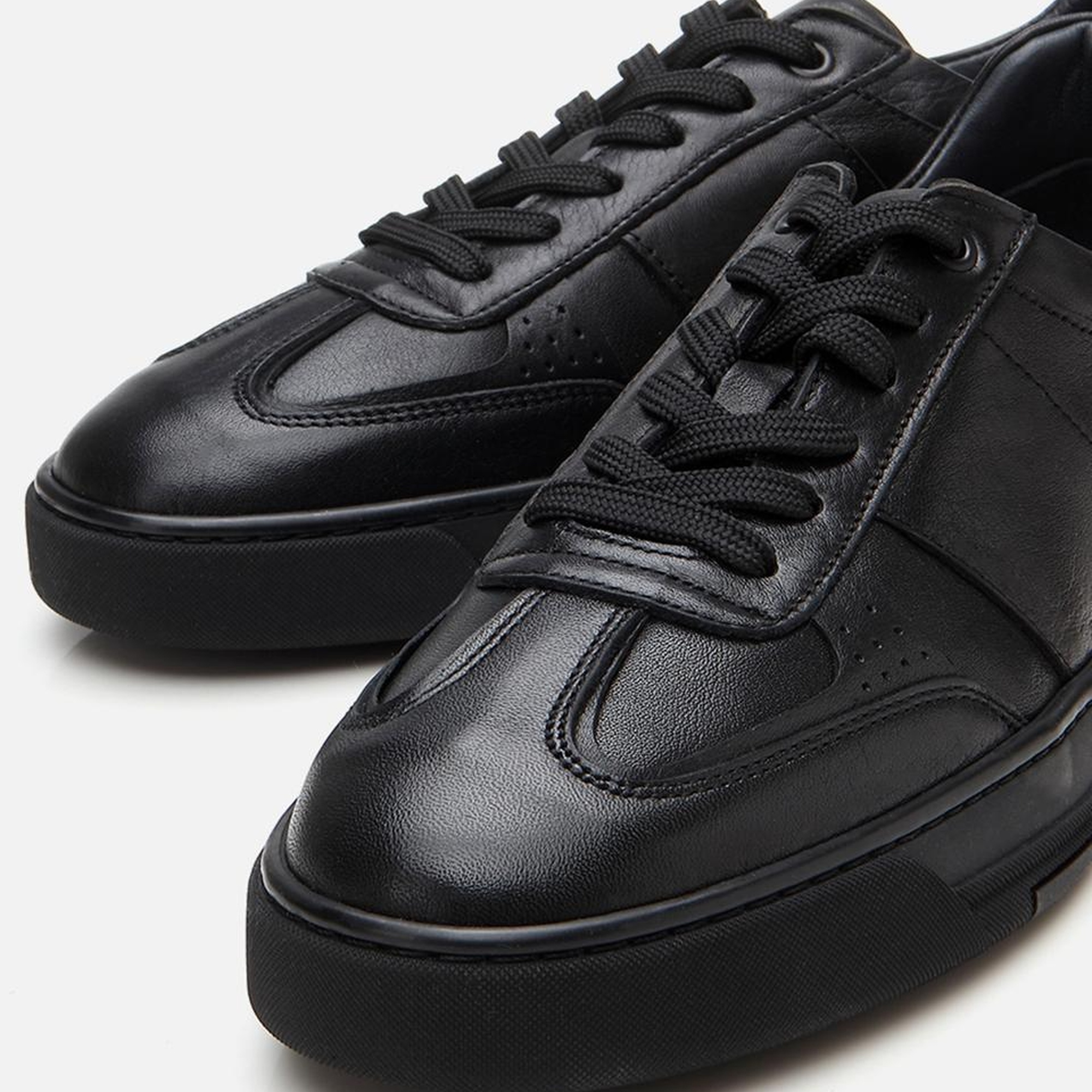 Erkek Deri Siyah Spor Ayakkabı