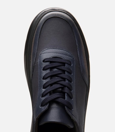  Erkek Deri Lacivert Ultra Hafif Tabanlı Spor Ayakkabı