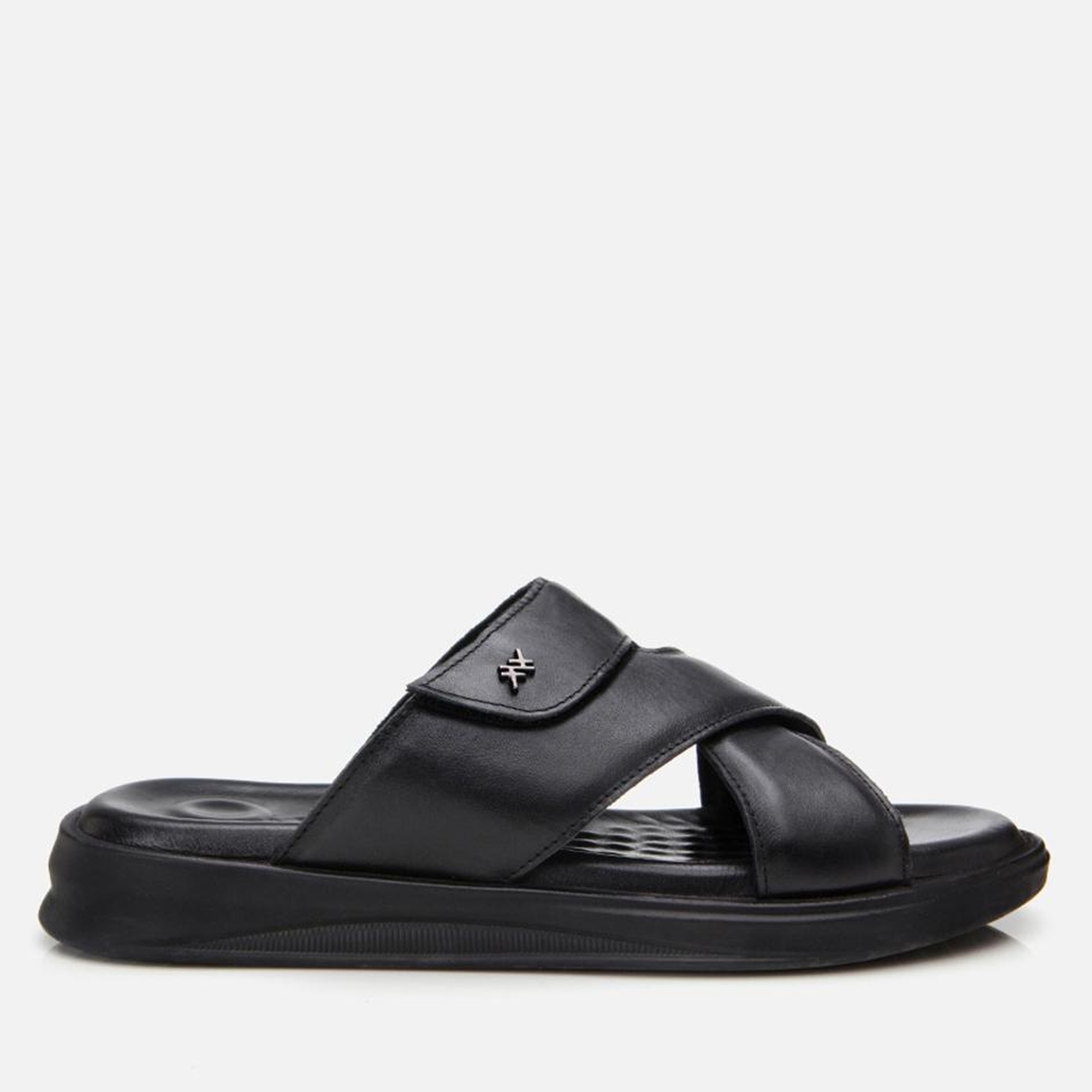 Erkek Deri Siyah Ayarlanabilir Terlik