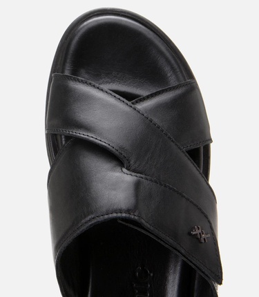  Erkek Deri Siyah Ayarlanabilir Terlik