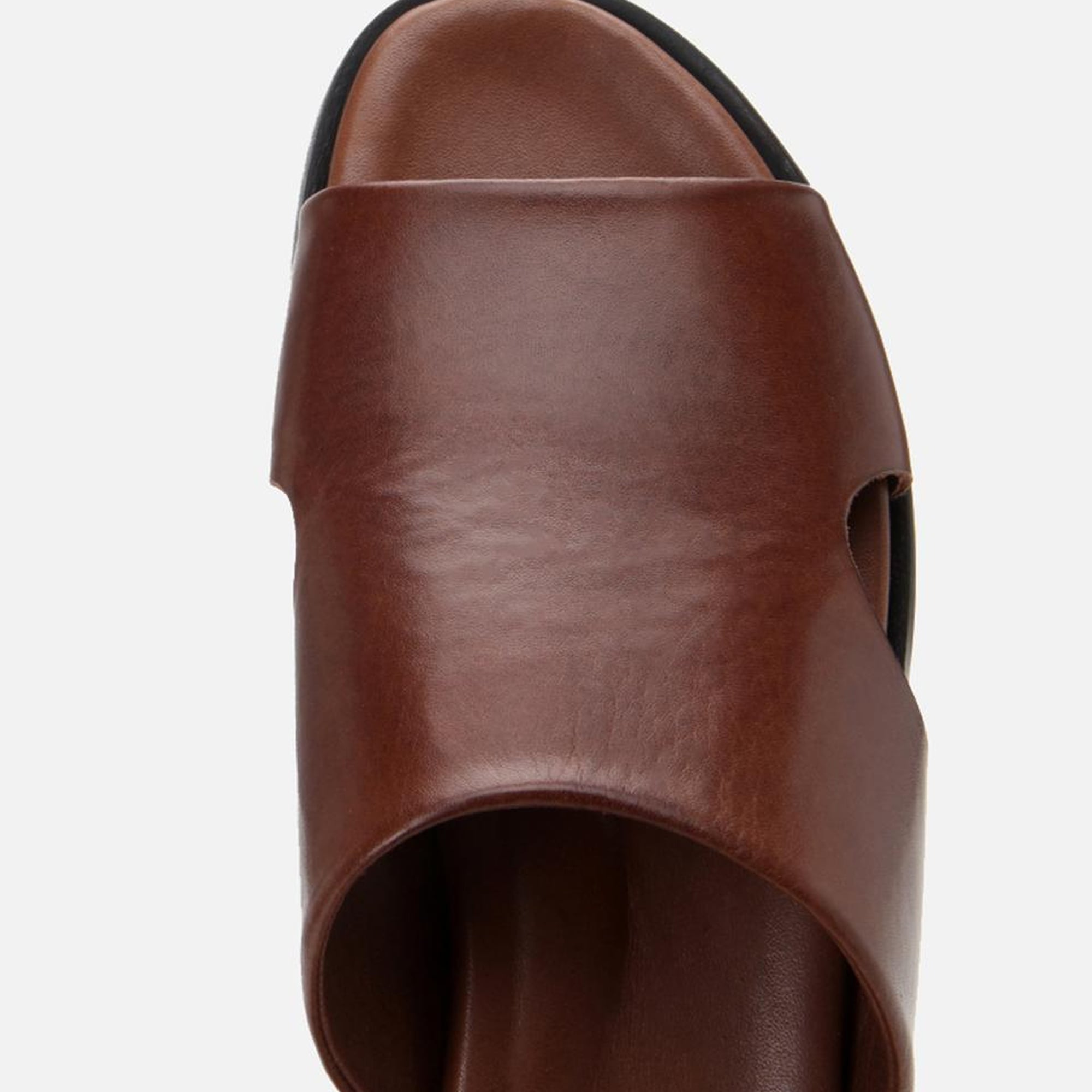 Erkek Deri Kahverengi Terlik