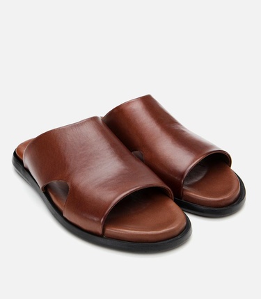  Erkek Deri Kahverengi Terlik