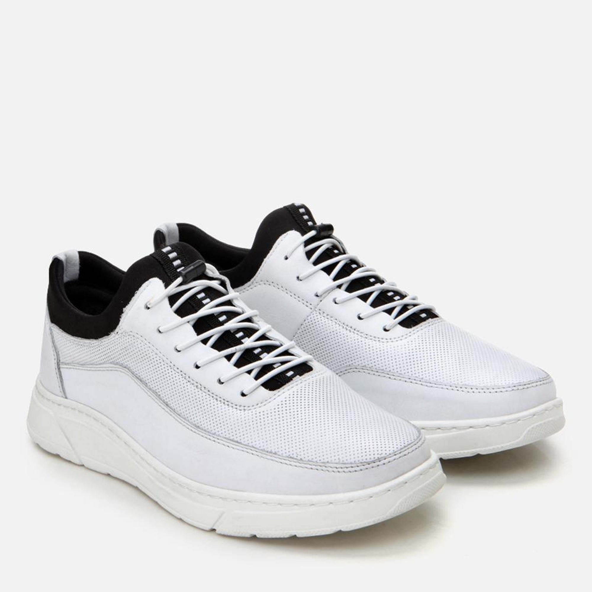 Erkek Deri Beyaz Rahat Spor Ayakkabı