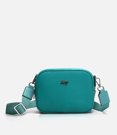  Kadın Deri Turkuaz Mini (Çapraz) Çanta