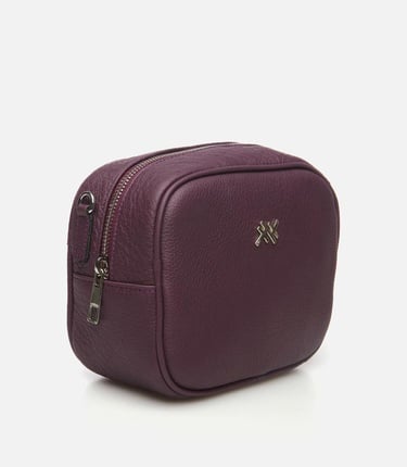  Kadın Deri Mor Mini (Çapraz) Çanta