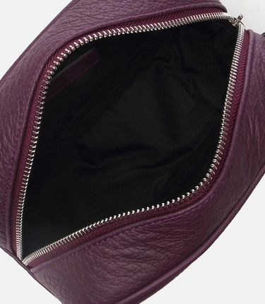  Kadın Deri Mor Mini (Çapraz) Çanta
