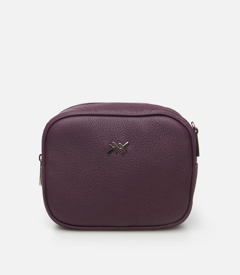  Kadın Deri Mor Mini (Çapraz) Çanta