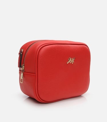  Kadın Deri Kırmızı Mini (Çapraz) Çanta