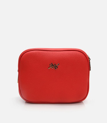  Kadın Deri Kırmızı Mini (Çapraz) Çanta