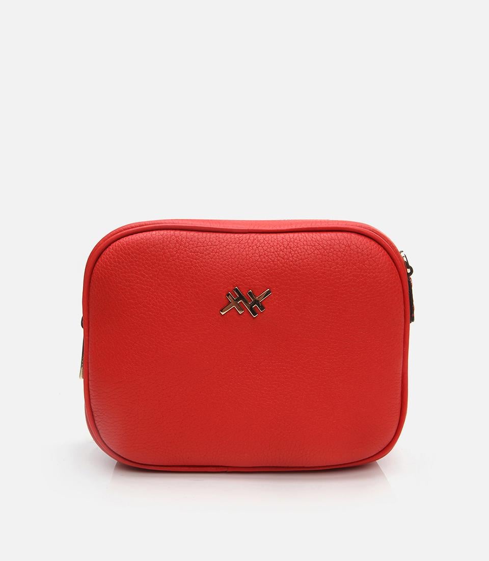  Kadın Deri Kırmızı Mini (Çapraz) Çanta