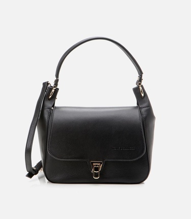  Kadın Deri Siyah Omuz Çantası