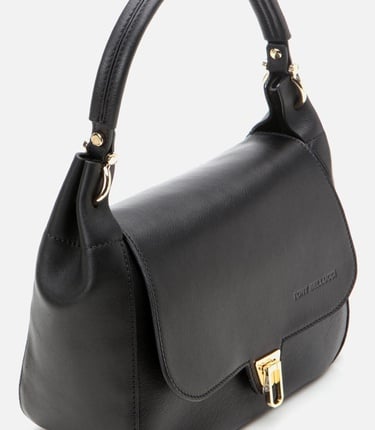  Kadın Deri Siyah Omuz Çantası