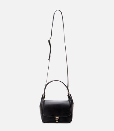  Kadın Deri Siyah Omuz Çantası