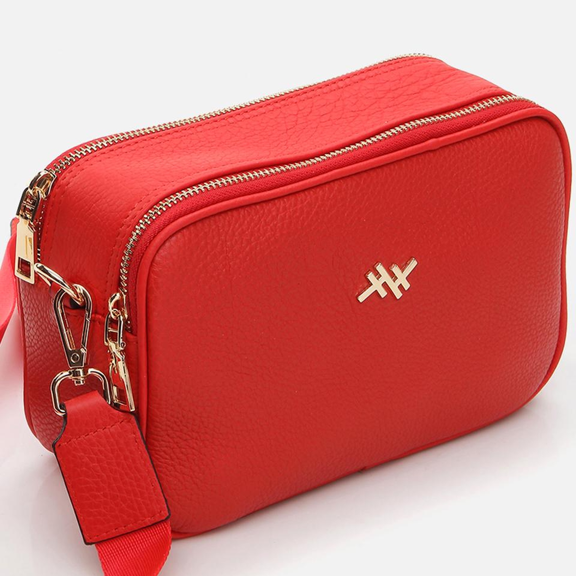 Kadın Deri Kırmızı Mini (Çapraz) Çanta