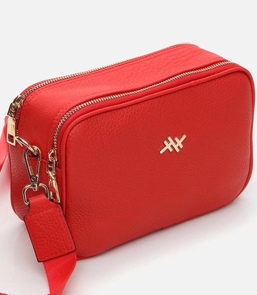  Kadın Deri Kırmızı Mini (Çapraz) Çanta