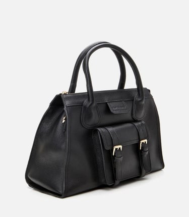  Kadın Deri Siyah Omuz Çantası